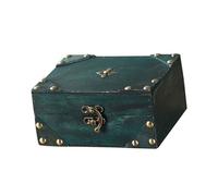 YROHGKPN Pratique, style européen à l'ancienne, mallette en bois robuste, solution de rangement élégante pour les voyageurs et les amateurs de mode Valise décorative pour la maison