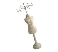 YROHGKPN Présentoir en bois robuste recouvert de tissu pour colliers, bracelets, boucles d'oreilles, vente au détail ou lors d'événements. Porte-bijoux en bois recouvert de tissu