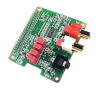 YROHGKPN Prise en charge professionnelle HiFi numérique vers analogique pour modèle W 3B 3B+ 4 5, connecteur 40 broches avec puce PCM5122, 384 kHz, sortie 32 bits, numérique à analogique à faible