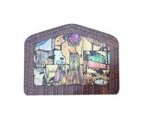 YROHGKPN Puzzle de crèche finement sculpté en buis, présentoir, parfait pour la décoration religieuse de la maison et la scène de collection
