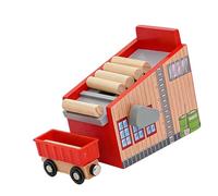 YROHGKPN Rails de chemin de fer éducatifs en bois - Plateformes d'obstacles pour la construction de scènes créatives et l'apprentissage ludique - Accessoires de rails de chemin de fer en bois