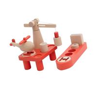 YROHGKPN Rails de chemin de fer éducatifs en bois - Plateformes d'obstacles pour la construction de scènes créatives et l'apprentissage ludique - Accessoires de rails de chemin de fer en bois