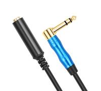 YROHGKPN Rallonge auditeur flexible 6,35 mm avec rallonge courbée de 1/4" pour connecter guitare et amplificateur, rallonge auditeur