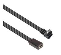 YROHGKPN Rallonge USB fine de 1,5 mm, design à angle droit à 90° pour un espace restreint pour appareils électroniques mâle vers femelle, câble d'extension en silicone