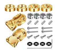 YROHGKPN RcCrawler Scx24 Rallonge de moyeu hexagonal en laiton pour voiture 1/24" Cache Diff Poids pour 90081 Rallonge de moyeu hexagonal