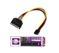 YROHGKPN Refroidissement efficace La carte d'extension PCIe 5.0 avec une excellente dissipation de la chaleur garantit une durée de vie du disque en cas de forte sollicitation avec des protocoles