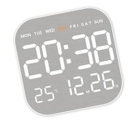 YROHGKPN Réveil numérique avec modes de nuit automatiques et port de charge de type C pour un usage quotidien, luminosité réglable