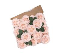 YROHGKPN Roses artificielles en mousse, tiges flexibles pour bouquets de mariage, projets d'artisanat, fleurs faites à la main, fournitures de bricolage