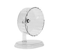 YROHGKPN Roue silencieuse pour petits animaux, réglable, transparente, pour hamster nain et cadeaux pour animaux de compagnie, roue silencieuse pour hamster