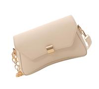 YROHGKPN Sac à aisselle élégant pour femme et fille avec chaîne de transport tendance en cuir PU pour faire du shopping, blanc