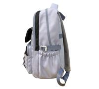 YROHGKPN Sac à dos d'écolier épissé simple de couleur contrastée pour un usage quotidien à l'école et les activités de plein air. Sac à dos en nylon Grand sac à livres Sac à dos adolescent, Noir