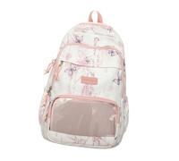 YROHGKPN Sac à dos élégant en nylon avec une grande capacité et des designs esthétiques anime Bowknot - Sac d'école pour les personnes de mode - Sac à dos mignon pour fille, a