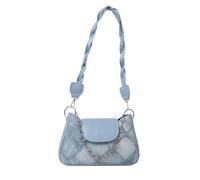YROHGKPN Sac à main carré à la mode avec chaîne pour faire du shopping et travailler Sac à bandoulière pour femmes en cuir PU tressé Sangle avant-bras Portefeuille Mode coréenne Sac à bandoulière