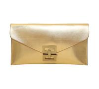 YROHGKPN Sac à main élégant pour femme Design enveloppant Sac en PU spacieux avec fermeture à verrou Épaule légère Pratique pour un usage quotidien Léger Grand sac de soirée pour femme, or