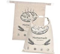 YROHGKPN Sac à pain en cire d'abeille avec fermeture à bouton, grand espace pour linge de coton, rangement de cuisine, sac de conservation du pain