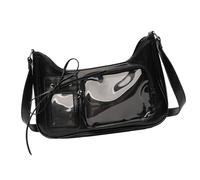 YROHGKPN Sac de banlieue d'inspiration anime pour femme avec un design unique de nœud et des sacs à bandoulière pratiques pour un usage quotidien Anime Sac à bandoulière, Noir