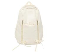 YROHGKPN Sac d'école spacieux avec plusieurs compartiments pour adolescents, imperméable, soutien dorsal ergonomique, sac à dos fin pour un usage quotidien, bretelles ergonomiques, Blanc., L