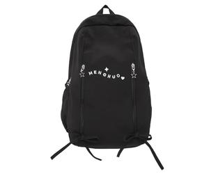 YROHGKPN Sac d'école spacieux avec plusieurs compartiments pour adolescents, imperméable, soutien dorsal ergonomique, sac à dos fin pour un usage quotidien, bretelles ergonomiques, Noir , L