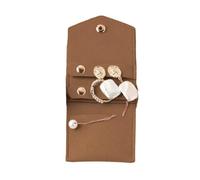 YROHGKPN Sacs à bijoux compacts en cuir microfibre, sac de rangement élégant pour bijoux, boucles d'oreilles, accessoires et cadeaux, sac de rangement pour bagues