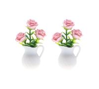 YROHGKPN Simulation miniature 1/12, plante verte, figurine pour maison de poupée, bâtiment, plante artificielle, artisanat, décoration, accessoires de maison de poupée, meubles