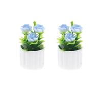 YROHGKPN Simulation miniature 1/12, plante verte, figurine pour maison de poupée, bâtiment, plante artificielle, artisanat, décoration, accessoires de maison de poupée, meubles