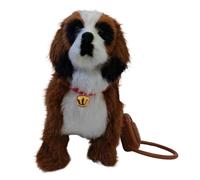YROHGKPN Simulation Robot Chien Électronique Contrôle du Son pour Animaux de Compagnie Marche Chanter Musique Robot Interactif Enfants Jouet Cadeau Peluche Chiot Électronique Jouet Son Activé Marche