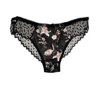 YROHGKPN Sous-vêtements avec imprimé floral exotique creux dentelle transparente culotte féminine culotte pour femmes lingerie string lingerie culotte pour femme, Noir , L