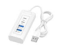 YROHGKPN Station de charge USB avec quatre sorties, dont double USB et type C pour la station de charge pour smartphones et tablettes