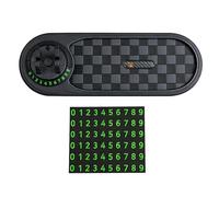 YROHGKPN Support de téléphone de voiture réglable à 360 degrés avec support de tableau de bord antidérapant Plaque de numéro de stationnement intégrée pour appareils mobiles Support antidérapant