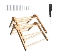 YROHGKPN Support pour oiseaux en bois naturel - Perchoirs - Cadre de cage - Pour l'intérieur et l'extérieur