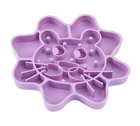 YROHGKPN Tapis à friandises pour chiens et chats, alimentation lente, en forme de fleur, jouet apaisant pour développer de bonnes habitudes alimentaires pour chiots, tapis de friandises pour chiens