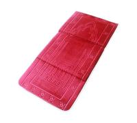 YROHGKPN Tapis de prière portable et pliable pour voyage, polyester solide, fond antidérapant, intérieur et extérieur, surface douce, tapis islamique