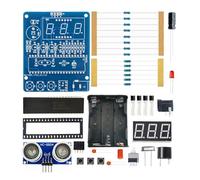 YROHGKPN Télémètre à ultrasons avec affichage numérique, alarme, télémètre à ultrasons, kit d'inversion pour électronique, outil de mesure de distance portable