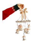 YROHGKPN Tintinnabulum Décorations à suspendre en PVC faites à la main avec mélodies pour portes et murs d'arbre de Noël Mode festive Décorations à suspendre