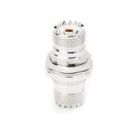 YROHGKPN UHF SO239 femelle écrou vers femelle écrou panneau adaptateur mâle droit F antenne FM