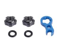 YROHGKPN Valve de pneu sous vide pour vélo, écrou, tube intérieur, bobines, clé à molette, outil, collier de pneu, vis pour gaz, vis de buse avec joints d'étanchéité et clé à molette