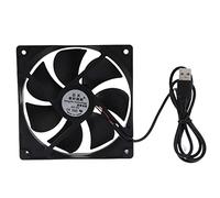 YROHGKPN Ventilateur extracteur sans balais à vitesse rapide, 120 mm, 5 V, 0,32 A, refroidisseur USB, 120 x 120 x 25 mm, connecteurs à 2 broches, poreux 1500