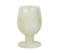 YROHGKPN Verres à vin en jade afghan en verre naturel pour amateurs d'art