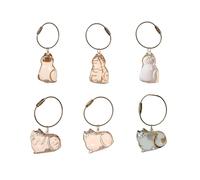 yrozvw Porte-clés de rangement de fourrure pour chien/chat Cadeaux commémoratifs Boîte de rangement de poils de chien Boîte de rangement de fourrure de chat Pendentif de porte-clés