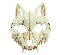 YRPACFB Masque squelette Pour Halloween, Masque Facial Loup, Loup-Garou, Demi-Masque, Pour Carnaval Carnaval Costume Halloween, Pour Hommes Et Femmes, Décoration, Pour Jouer