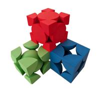 YRQMGSF 3 pièces Modèle de Cellule unitaire Chimique cubique Modèle Face centrée et Corps centrée Cubique Simple et empilement Hexagonal Modèle en Coupe transversale