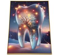 YRQMGSF Art Mural de Dents pour Clinique - Cadeaux de Dentiste pour Hommes - Cadeaux d'appréciation pour dentistes, Assistants dentaires, hygiénistes dentaires