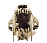 YRQMGSF Smilodon Sabertooth Tiger Skull Modèle 1:1 Réplique de crâne d'animal Grandeur Nature pour l'enseignement de l'étude vétérinaire, l'art de la décoration