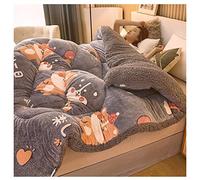 YRRA Duveteux Couette, Épaissir Consolateur Couverture d'Hiver en Cachemire d'Agneau, Doux Et Chaud pour L'Automne Et l'Hiver, X, 220x240cm (5kg)