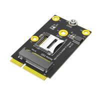 YRREATY Adaptateur 2 en 1 Mini PCI-E vers Carte TF USB 2.0 et SSD M.2 NVMe Key-M Compatible avec Les Cartes Mères de Contrôle Industriel NAS