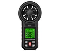 YRREATY Anémomètre HT5005 ErgonomieCompacte Portable Noir | robuste et avec boîtier de protection, idéal pour le terrain et les évaluations énergétiques.