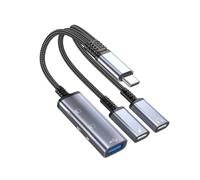 YRREATY Câble Adaptateur Type C OTG et Lecteur SD Intégré | OTG pris en charge pour clés USB, cartes et manettes; lisez et transférez facilement données vers smartphone ou tablette.