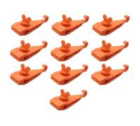 YRREATY Clips de Fixation pour Bâche, Attaches de, Poignée de Verrouillage Robuste, Auvent de Piscine, Cordon Élastique pour Serrer la Voiture, 10 Pièces, Orange