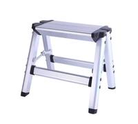 YRREATY Escabeau pliant en aluminium, 1 marche épaissie, plateforme pro | Compact et robuste, ce tabouret pliant pèse 1,1 kg et supporte 150 kg, idéal pour bricolage et camping et extérieur.