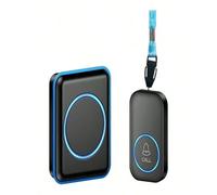 YRREATY Inclut Émetteur Récepteur Étanche Sonneries UE | Utilisation simple et ; appairage facile, 300 m de portée, 1 émetteur et 1 récepteur, prise UE 220V fiable